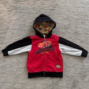 Lightning McQueen Hoodie - Toddler Hoodie - Cars Movie - Size 4 - Disney